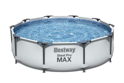Бассейн круглый серый каркасный BestWay 56408 305х76см 4678л